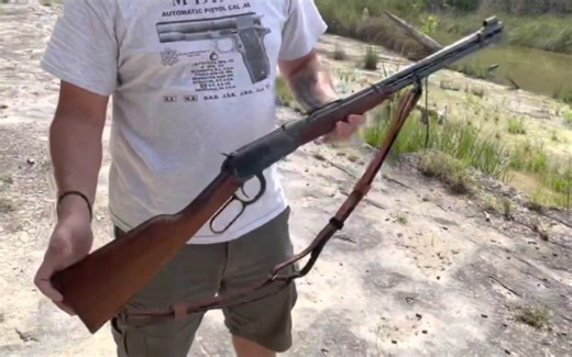 Winchester(温彻斯特) model 1894(.30-30口径)杠杆步枪射击