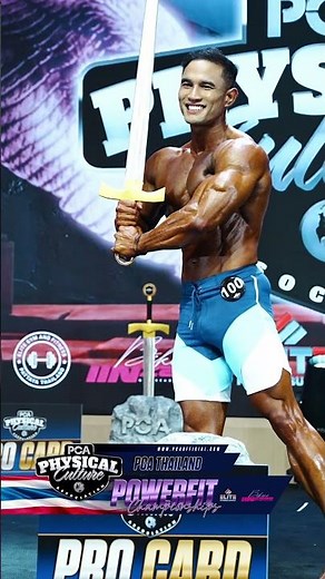 Congratulations to Overall Physique Champion & New PCA Pro @kkhanisorn