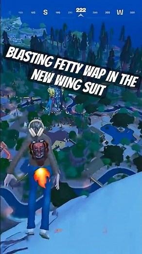 Wing Suiting to Fetty Wap on jbl speaker… #funny #memes #fortnite #shorts #fettywap
