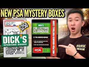 I opened the new $250 PSA x Dick's Sporting Goods Mystery Sports Card Repack Boxes (SHOCKING) 😳