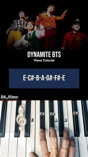 Part 55 Dynamite (BTS) – Short Piano Tutorial