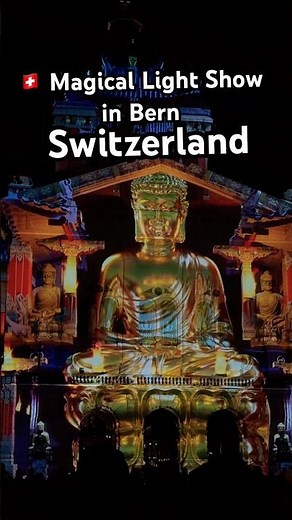 Night Lights in Bern: Stunning Show at the Swiss Parliament