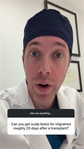 Botox for Migraines After a Hair Transplant