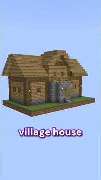 This is one of the RAREST Village Houses #minecraft #mcyt #rare #village #gaming