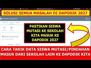 HOW TO IMPORT TRANSFER STUDENT DATA FROM OTHER SCHOOLS INTO DAPODIK 2027