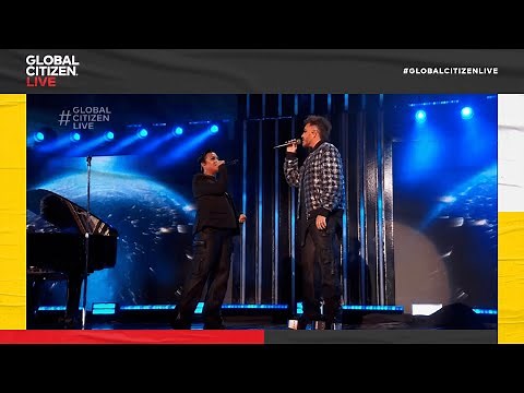 Demi Lovato and Adam Lambert Duet "Mad World" | Global Citizen Live