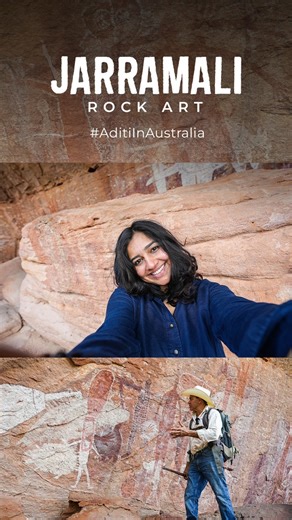 😍Jarramali Rock Art Tours Experience was truly different.. We enjoyed our Refreshment at the shack and He took us to a pristine and culturally significant rock art site called 'Magnificent Gallery' that archaeologists predict is a 20,000-year-old outback museum. UNESCO regards the Quinkan Rock Art as one of the ten most significant bodies of rock art in the world! #JarramaliExperience This was hosted by Tourism Australia for global media personalities. #thisisqueensland #AditiInAustralia Visit 