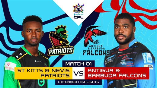 254K views · 4.6K reactions | Extended Highlights | St Kitts and Nevis Patriots vs Antigua and Barbuda Falcons | CPL 2025 | CPL T20 | Facebook