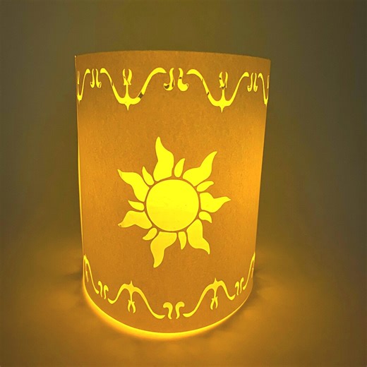 Medium Tangled Paper Lantern | Princess Rapunzel Wedding and Party Tabletop Decoration | Ready to Assemble - Etsy