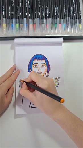 Painting Zoey from Demon Hunters / K Pop #shorts #demonhunters #kpopdemonhunters