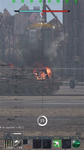 The undead XM246 against KPz 70 and Leopard 1A5 #tank #warthunder #warthunderindonesia