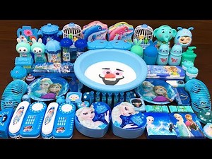 Blue Elsa Anna Slime ! Mixing Mixing Random Things into Slime | Satisfying Slime Videos #561
