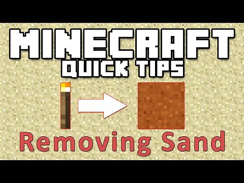 How to Remove Sand Quickly in Minecraft