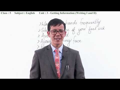12 Class 5 English Unit 3 Getting Information (Writing I and II)