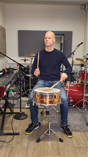 Paradiddle-Diddle practice 🥁 3 accent variations to make this rudiment more melodic 🎶 #drummer