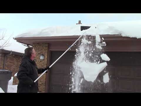 Use a Roof Rake to Help Prevent Ice Dams and Icicles