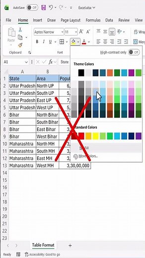 Easy Table Formatting Hack You Didn’t Know #excel #excelforbeginners #excelshortcuts #office