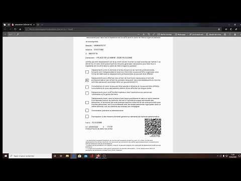 Attestation de sortie