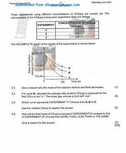 Questions from the Rates of Reaction Experiment5.3Give a rea... | Filo