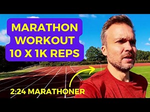 Running Interval Training For A FASTER MARATHON - 10 x 1k Intervals