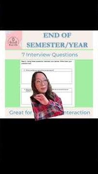 TPT: End of semester/year activity