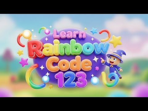 Learn Rainbow Code 123 🌈🔢✨ | Kids Fantasy Song | Learn Numbers with Color Magic