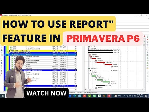 How to Prepare Reports on Primavera p6 | Project Reporting | #Primaverap6 #planningengineer
