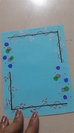 How to draw easy borderdesign for projects and assignments #likesharesubscribe#youtubeshorts