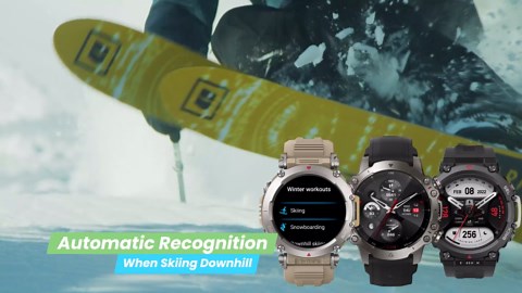 Amazfit Falcon Premium Smart Watch 49mm, Fitness Watch, Dual-Band GPS, AI Fitness Coach, Titanium, 14-Day Battery, 200m Water-Resistant, Activity Trackers and Smartwatches for Android and iPhone