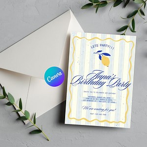 Editable Birthday Invitation Template, Fun Modern Design (digital Download) - Etsy