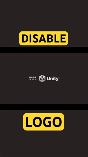 Turn off Unity logo