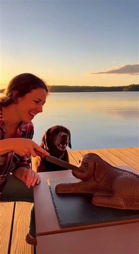 Dog Has The Funniest Reaction To Hyper-Realistic Dog Cake! 😂🐶 #puppy #funnydog #funny #isitcake