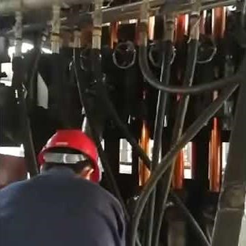 COPPER TUBE FROM UPCASTING--upcast- upword continuous casting machine