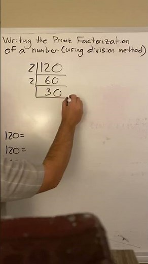Writing the Prime Factorization of a number (Product of Prime Factors) #math #tutoring