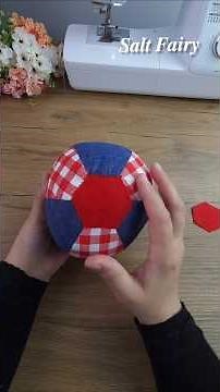 Patchwork Ball Making – Step by Step Tutorial#PatchworkBall#SewingProject#FabricCrafts#DIYBall#Se