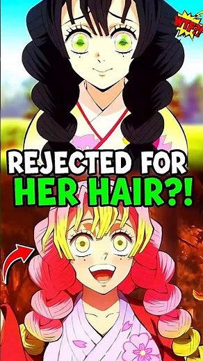 Why Mitsuri Hair Is Pink & Green… And How It Made Her Strong! | Demon Slayer #demonslayer #shorts