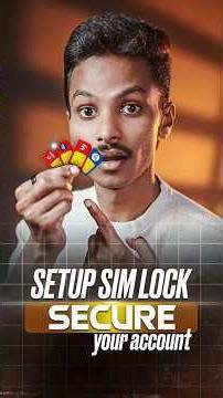 Setup SIM CARD LOCK- Secure your accounts🚫