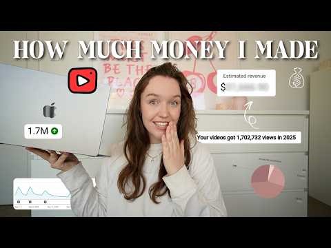 how much YouTube *actually* paid me in 2025 💰📈 exact income + monthly breakdown