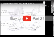 How to Draw a Shoe (Side View in 2 stages) – TIP 119
