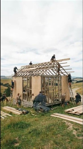 House being built time lapse #shorts