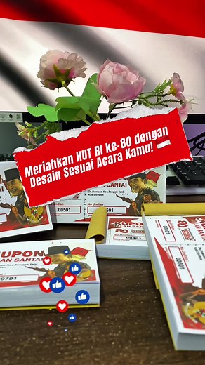 Desain Kupon 17 Agustus Custom untuk HUT RI ke-80