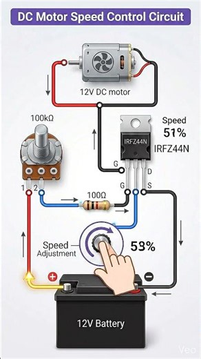 DC Motor Speed Control Circuit | Simple PWM Motor Speed Controller | DIY Electronics Tutorial