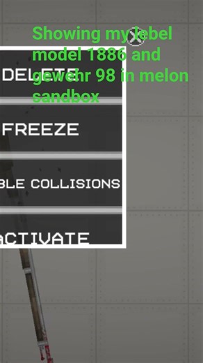 showing my lebel model 1886 save and gewehr 98 save in melon sandbox #ww1 #melonpg