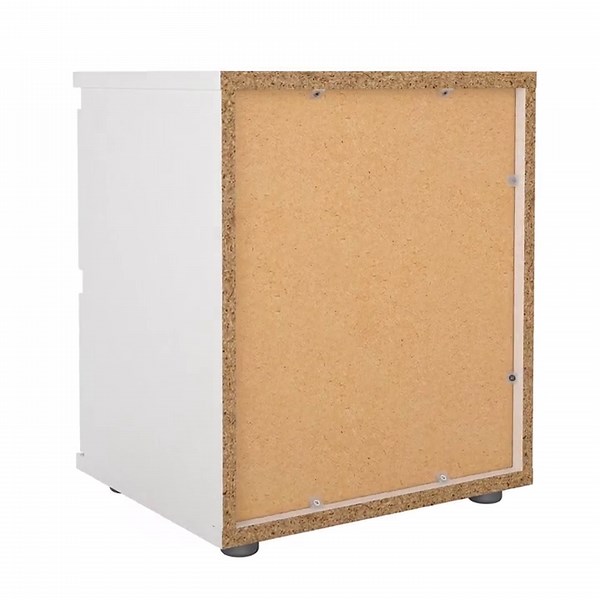 Tvilum Aurora 2 Drawer Bedroom Nightstand for Adults, White