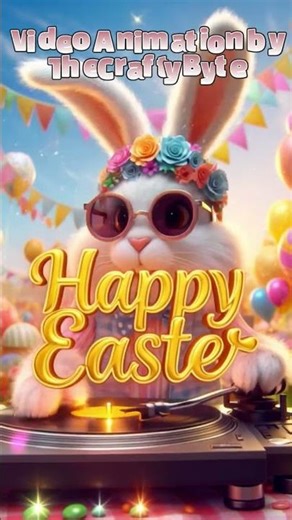 Cinematic Easter Pastel Loop with Music —18s Seamless HD Background