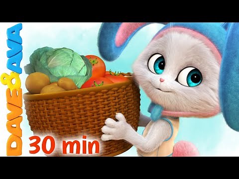 🥬 Oh, John the Rabbit | Dave and Ava Nursery Rhymes | Kids Songs 🥬