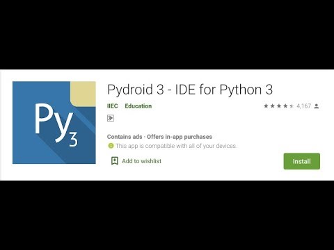 Pydroid 3 : Run Python scripts & commands on Android