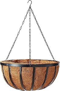 Arcadia Garden Products 1592 Solstice Series Coconut Hanging Basket 16-Inch