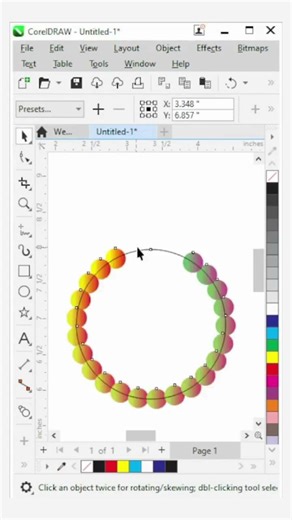 CorelDraw Amazing Circular Dot Design 😍 | Easy Creative Logo Design Tutorial 🎨