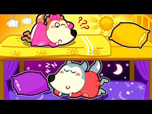 Familia Wolfoo Español | WOLFOO HACE EL DÍA VS HABITACIONES NOCTURNAS BAJO LA CAMA- Dibujos Animados